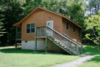 Two-bedroom cabin at Smith Mountain Lake State Park.
