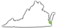 Location of First Landing State Park in Virginia