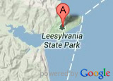 Google map thumbnail showing Leesylvania State Park's location