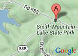 Google map thumbnail showing Smith Mountain Lake State Park's location