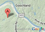 Google map thumbnail showing Powhatan State Park's location