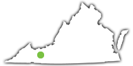 Location of Shot Tower State Park in Virginia