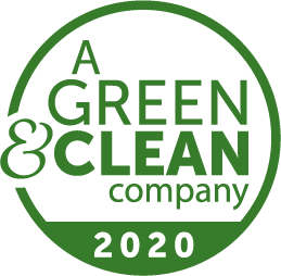 Green and clean company logo