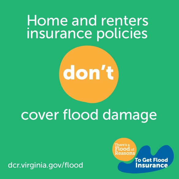 Home and renters insurance policies don't cover flood damage