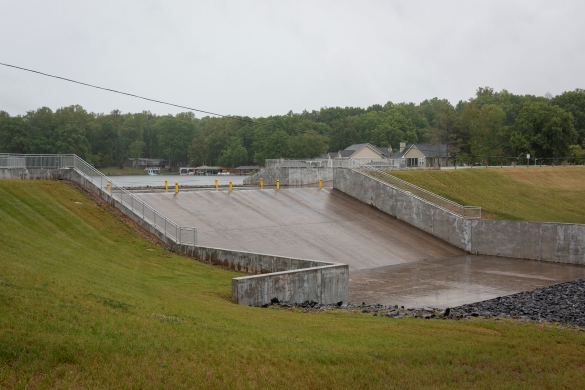 Louisa Lake Dam spillway