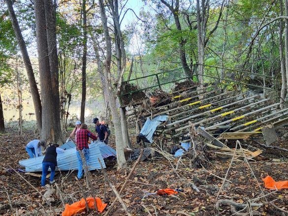 New River Trail cleanup post-Helene.