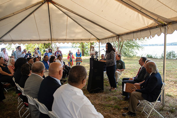 he Chickahominy Tribe receiving a grant for the Ancestral Home for the Chickahominy