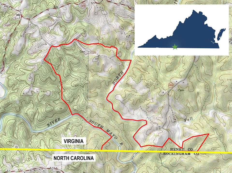 Map of Mayo River State Park