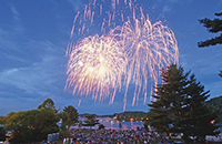 Fireworks display at the festival