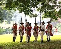 Revolutionary War reenactors