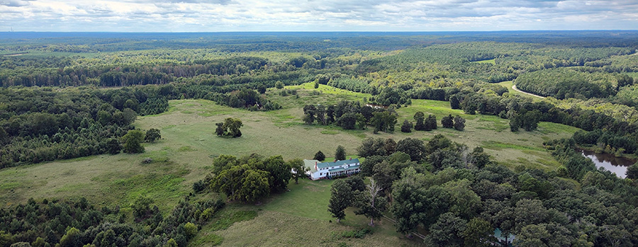 aerial view of Falkland State Conservation Area