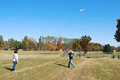 Kite flying at Sailor's Creek