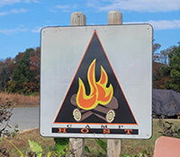 Camp host sign