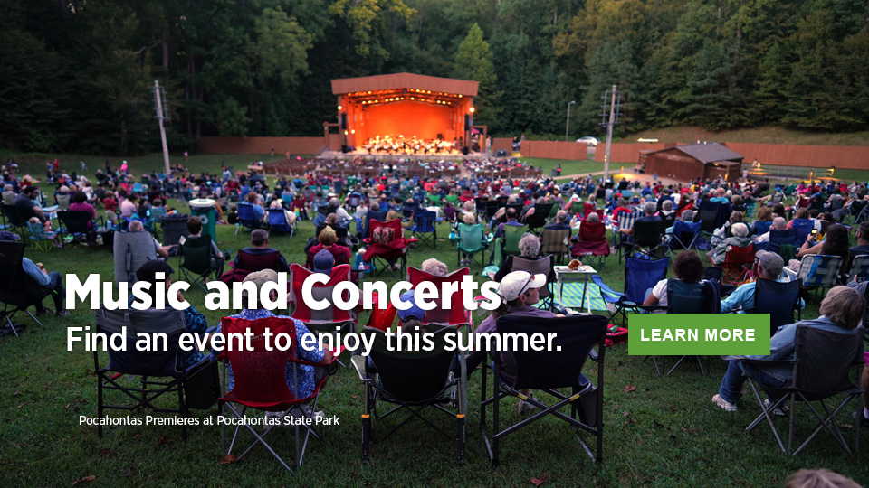 Music events in Virginia State Parks