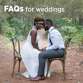 Read our wedding faqs.  Photo: Maria Grace.
 Website: mariagracephoto.com